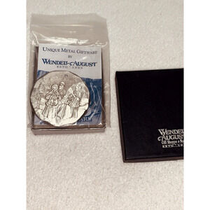 1999 Wendell August Forge Aluminum Christmas Tree Ornament in Original Box EUC